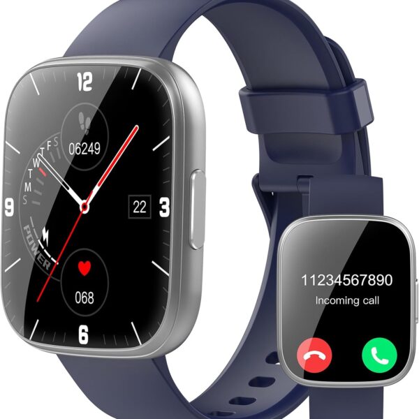 Smart Watch for Men Women(Answer/Make Calls), 1.95" HD Touch Screen Fitness Watch with Sleep Heart Rate Monitor, 110+ Sports Modes, IP68 Waterproof Activity Trackers Compatible with Android iOS, Green  ElectronicsRufus AIRufus AI