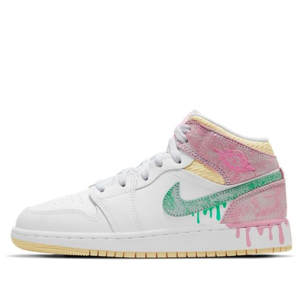 Nike (GS) Air Jordan 1 Mid SE 'Ice Cream' MID-009