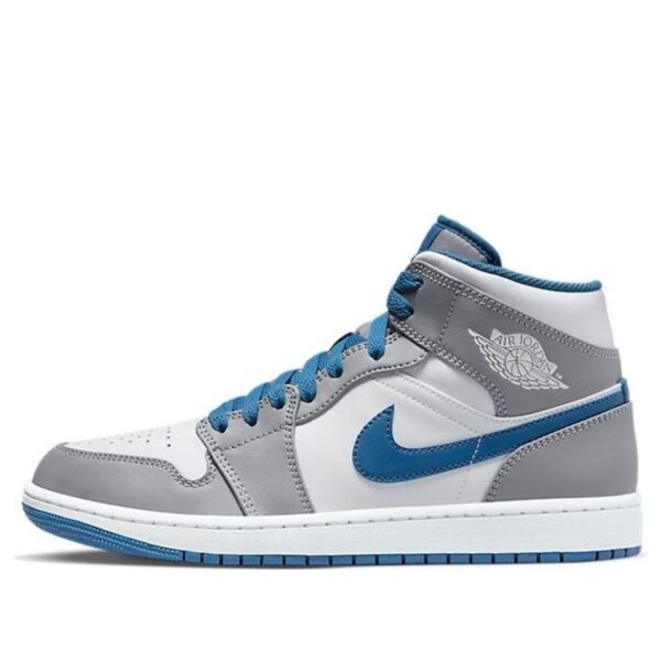 Nike Air Jordan 1 Mid 'Cement Grey True Blue' MID-010